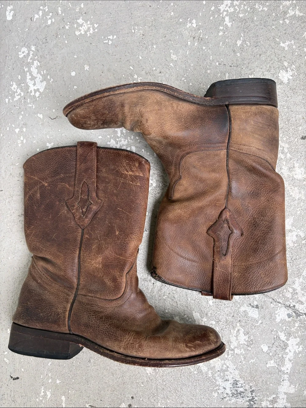 Vintage distressed resistol boots